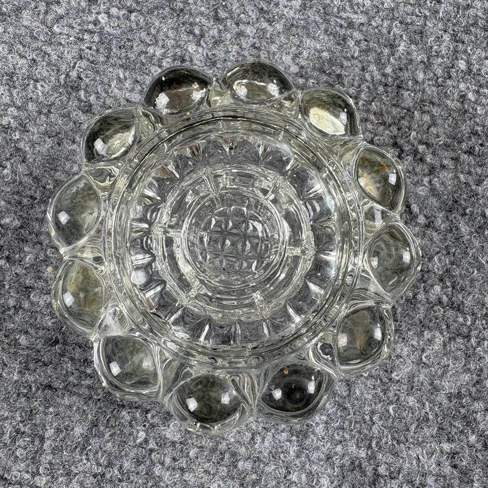 Vintage Princess House Pair of Reversible 3-Way Ribbed Crystal Candle Holders‎